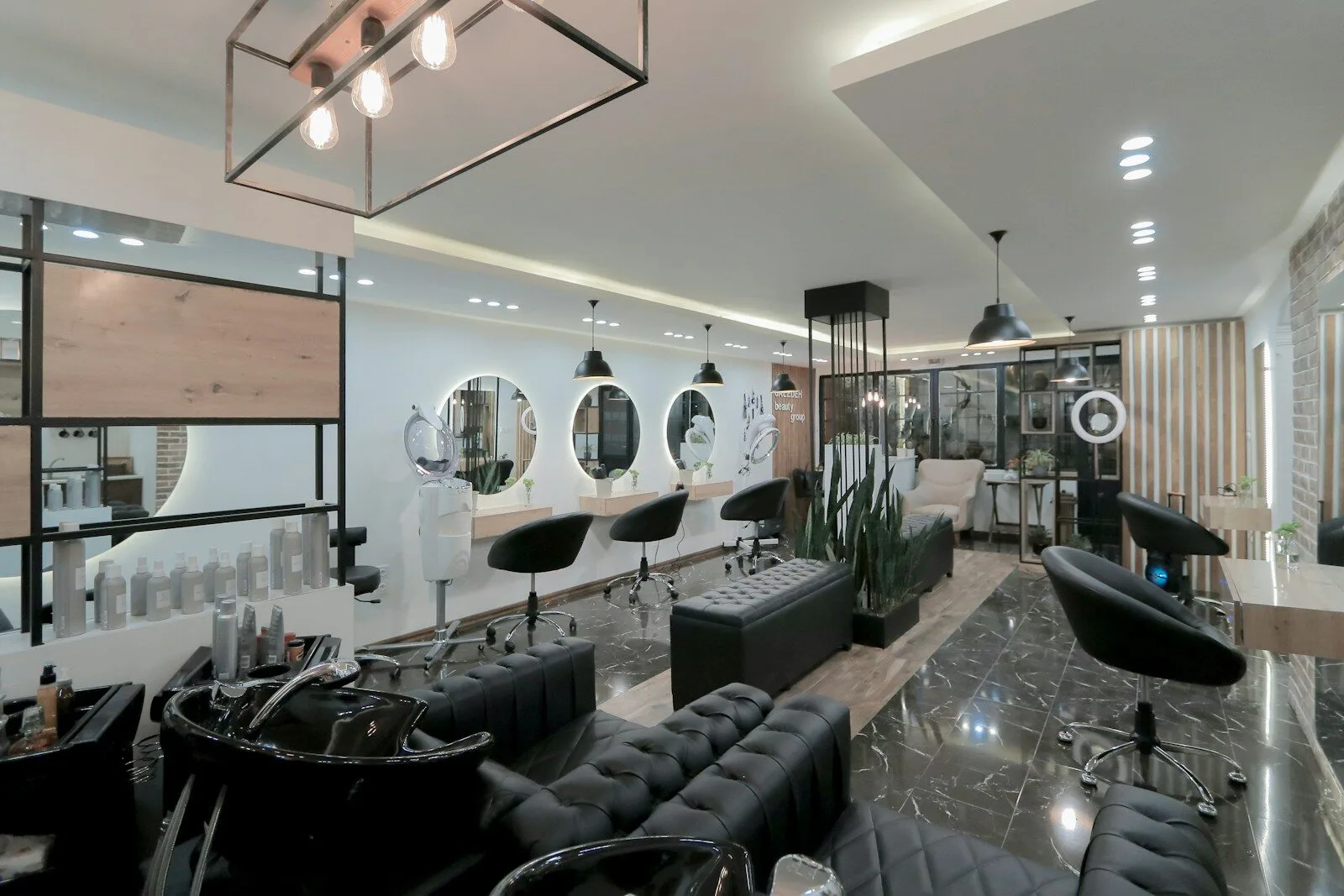 Hair salon gallery image with finished style result