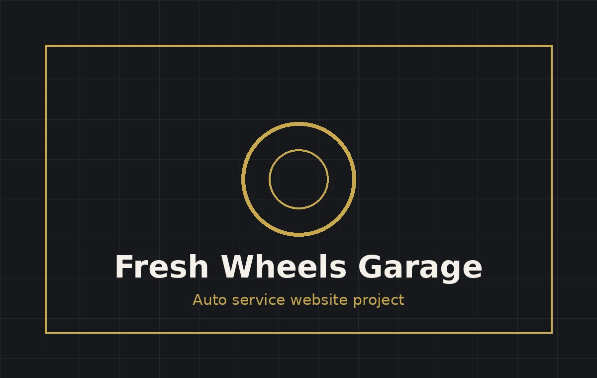 Fresh Wheels Garage website project