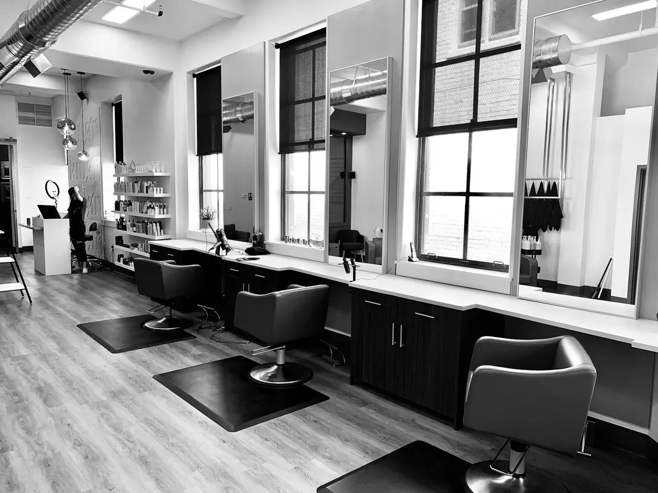 Hair salon color treatment gallery image